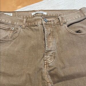 PacSun Tan Jeans with Washed Denim Look